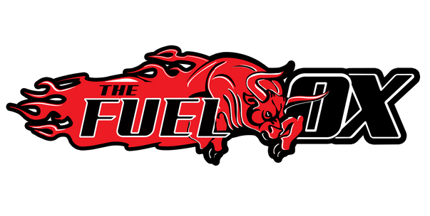 Fuel Ox logo — red flaming ox